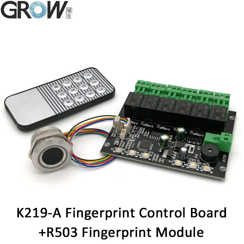 Grow K219-a+R503 Programmable Multiple Relay Fingerprint IR Control Board