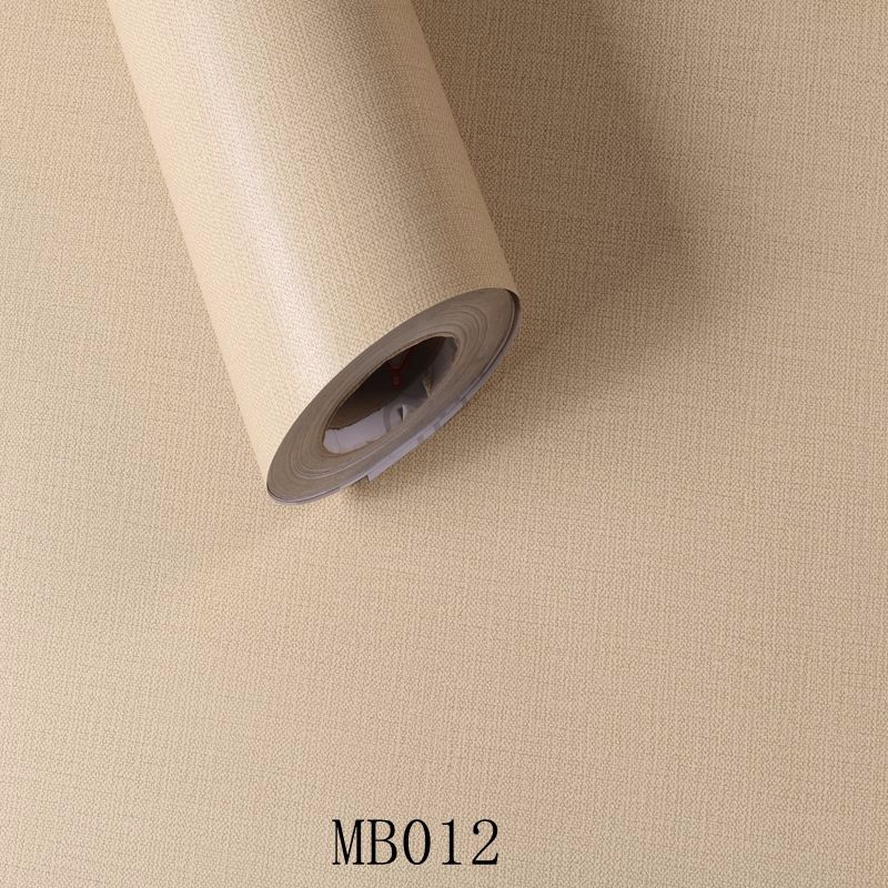 Vinyl Wallpapers 3D Texture Korean Design Mildew Proof Solid Color PVC Adhesive Wallpaper Wall Sticker Furniture Sticker