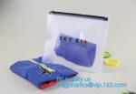 PVC Stationery ruler set packaging bag with slider, fabric slider zip bags,