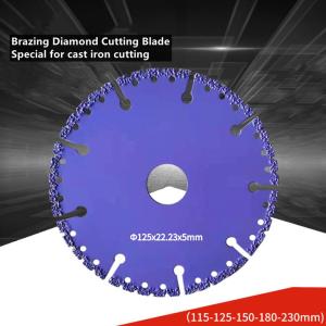 China 400mm Vacuum Brazed Diamond Blades For Cast Iron Cutting wholesale