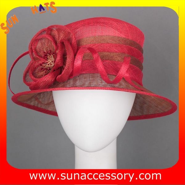 Elegant fancy Church sinamay hats for ladies ,Sinamay cloche hats
