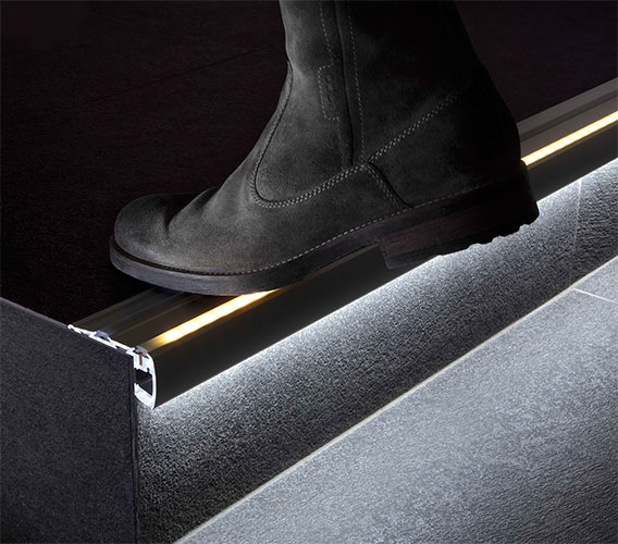 PMMA 1m 2m 3m IP20 Led Corner Aluminum Profile For 10mm Strip