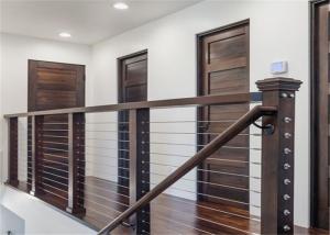 China Cable Stainless Steel Guardrail , Vertical Stainless Steel Wire Balustrade Customised wholesale