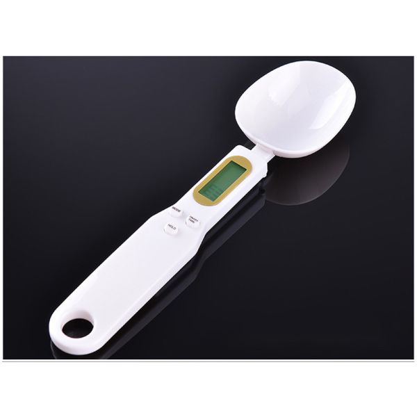 ABS Plastic Rayshine 500G Digital Food Scale with LCD Display Double Head Battery Kitchen Spoon Set