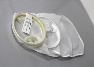 China 250 Micron Nylon Liquid Filter Bag 155X500mm Ultrasonic Welded No Protrusions wholesale