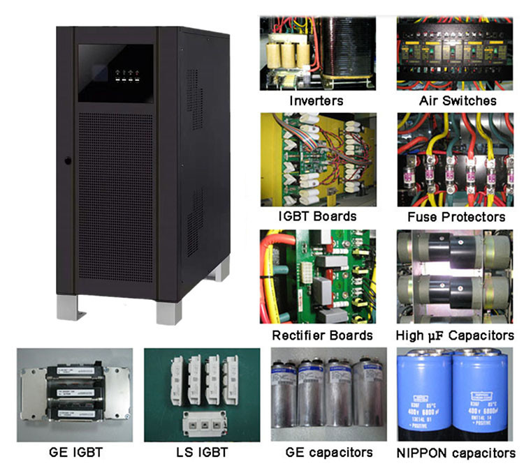 Double Conversion 80KW 100KVA UPS 3 Phase 380V 400V 415V Industrial Ups System