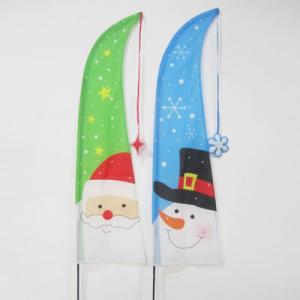China Christmas Yard Flag Santa Claus and Snowman wholesale