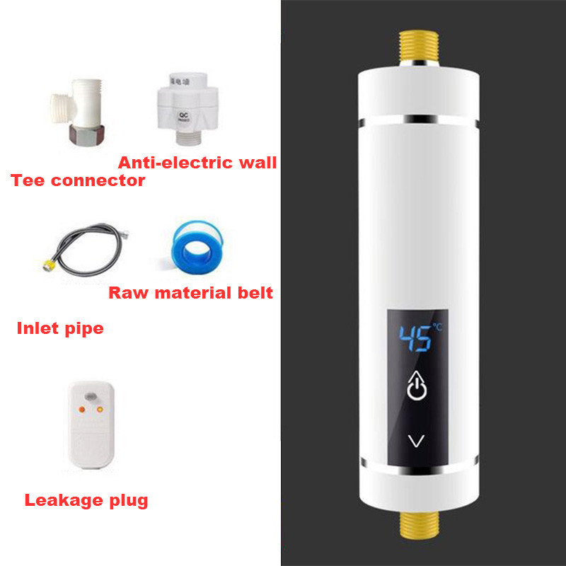 Tankless Bathroom Hot Water Tap instant Electric Shower Heater Faucet 3500-5500W