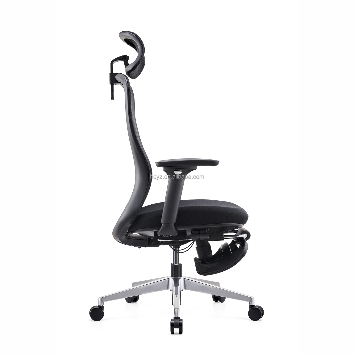 Comfortable Foshan Mesh Office Chair with 4D Adjustable Ergonomic Design and Footrest