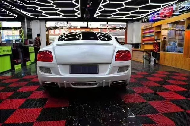 ODM White Bentley Continental Gt Body Kit WD Style Car Skirt Spoiler Body Kit