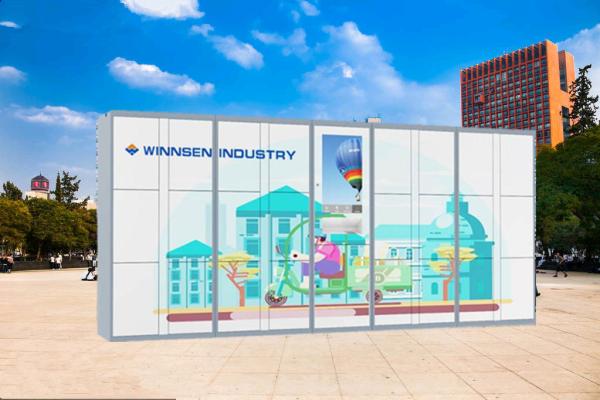 Steel Parcel Delivery Lockers Logistics Parcel Collection Lockers with Touch