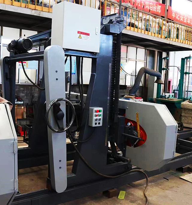 MJ3210 40'' Automatic Wood Cutting Vertical Band Saw Sawmills Machine with Log Carrier