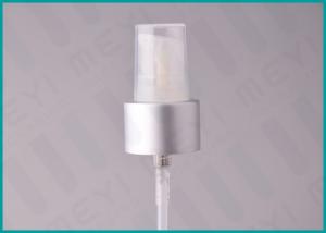 China 15mm - 24mm Makeup Foundation Pump Dispenser With Silver Aluminum Sheathed wholesale