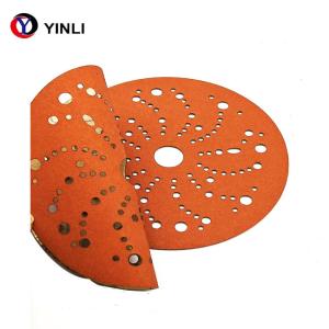 China PET Film 150mm Wet And Dry Sanding Discs Orange Color For Car wholesale