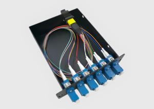 China 12 Fiber Pre-Installed 6 Duplex LC Adapters MTP/MPO Fiber Breakout Cable Cassette wholesale