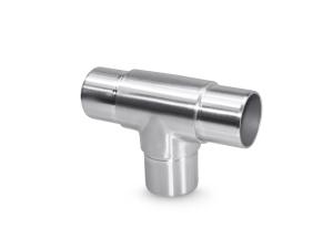 China Corrosion Resistant Stainless Steel Railing Components , 90 Degree Elbow Tee wholesale