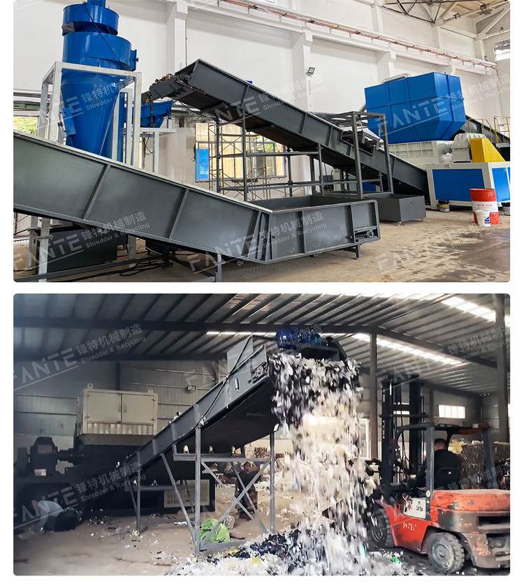 CE Certified Industrial Grade Two Shaft Shredder for Municipal Solid Waste Commercial Waste Hospital Waste