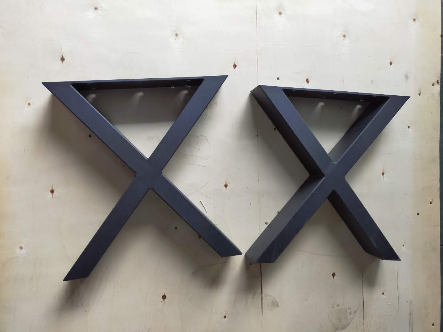 X-Shape Steel Industrial Table Base for Modern Iron Dining or Coffee Table Structure