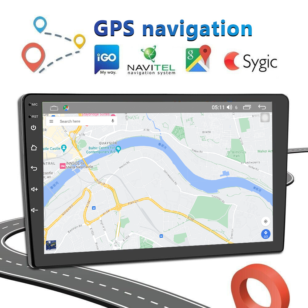 Android 12 CarPlay 9/10/13'' QLED Screen 2DIN Car Radio for Universal Car Fitment
