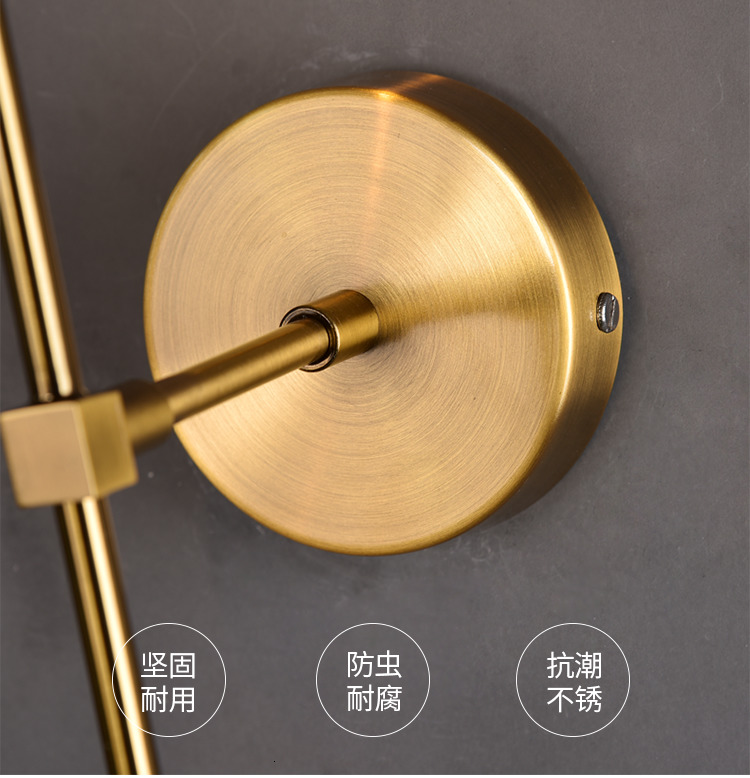 Rose Gold Color glass ball wall sconce for Corridor Living room Studio Bedroom ( WH-OR-07）