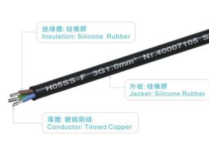 China VDE H05S-K 180C Stranded Flexible Electrical Wire 0.75mm2 750V Tinned Copper Conductor wholesale