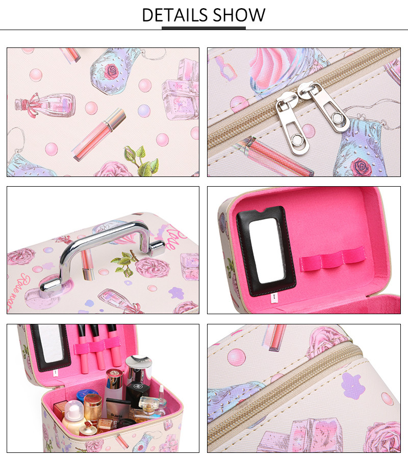 OEM L24cm PU Cosmetic Bag For Perfume Bottle