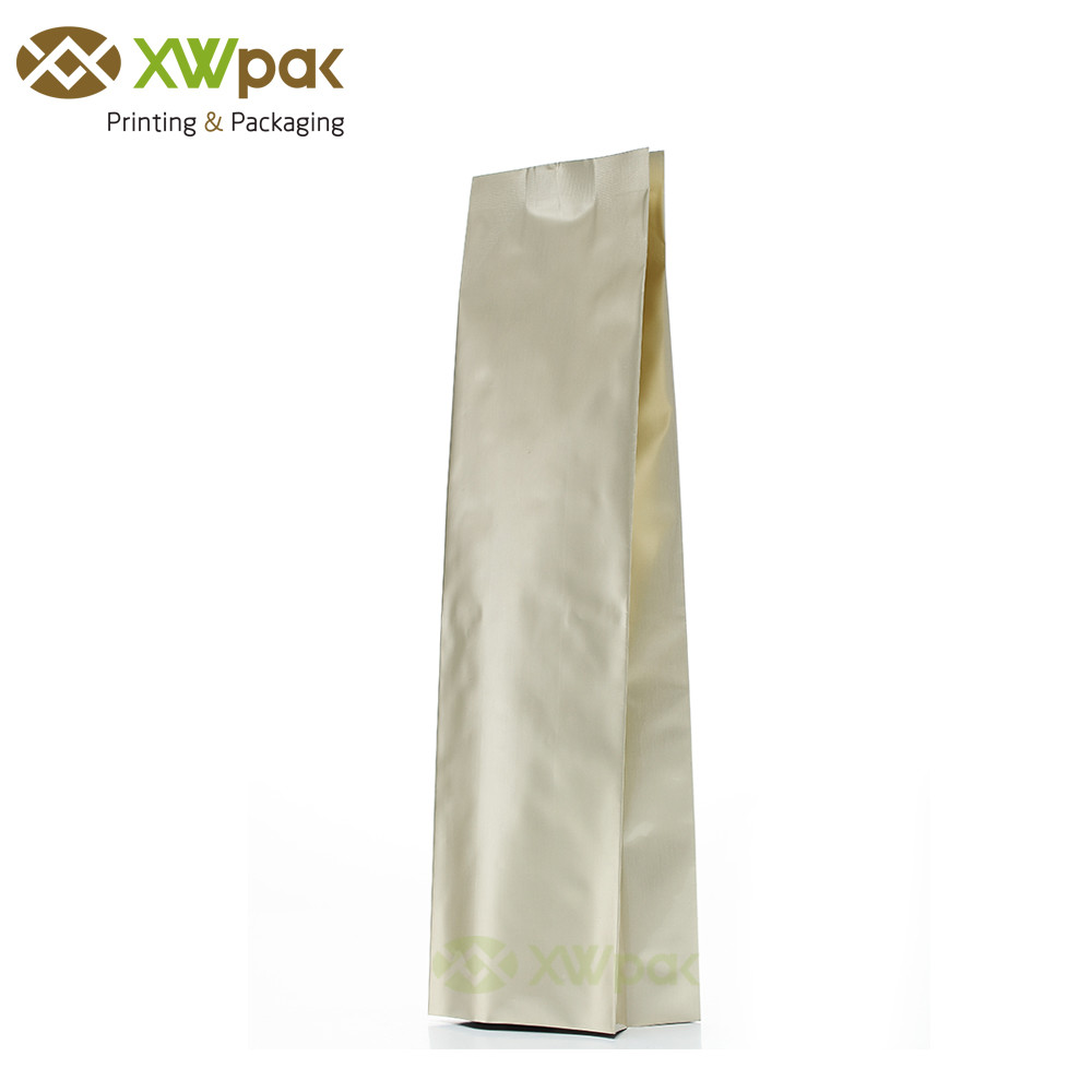 Middle Sealing Aluminum Foil Pouches / Food Grade Tea Gusseted Coffee Bags