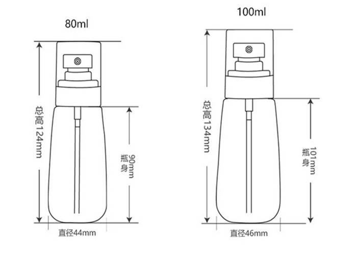 Dust Free Essential Oil Spray Bottles