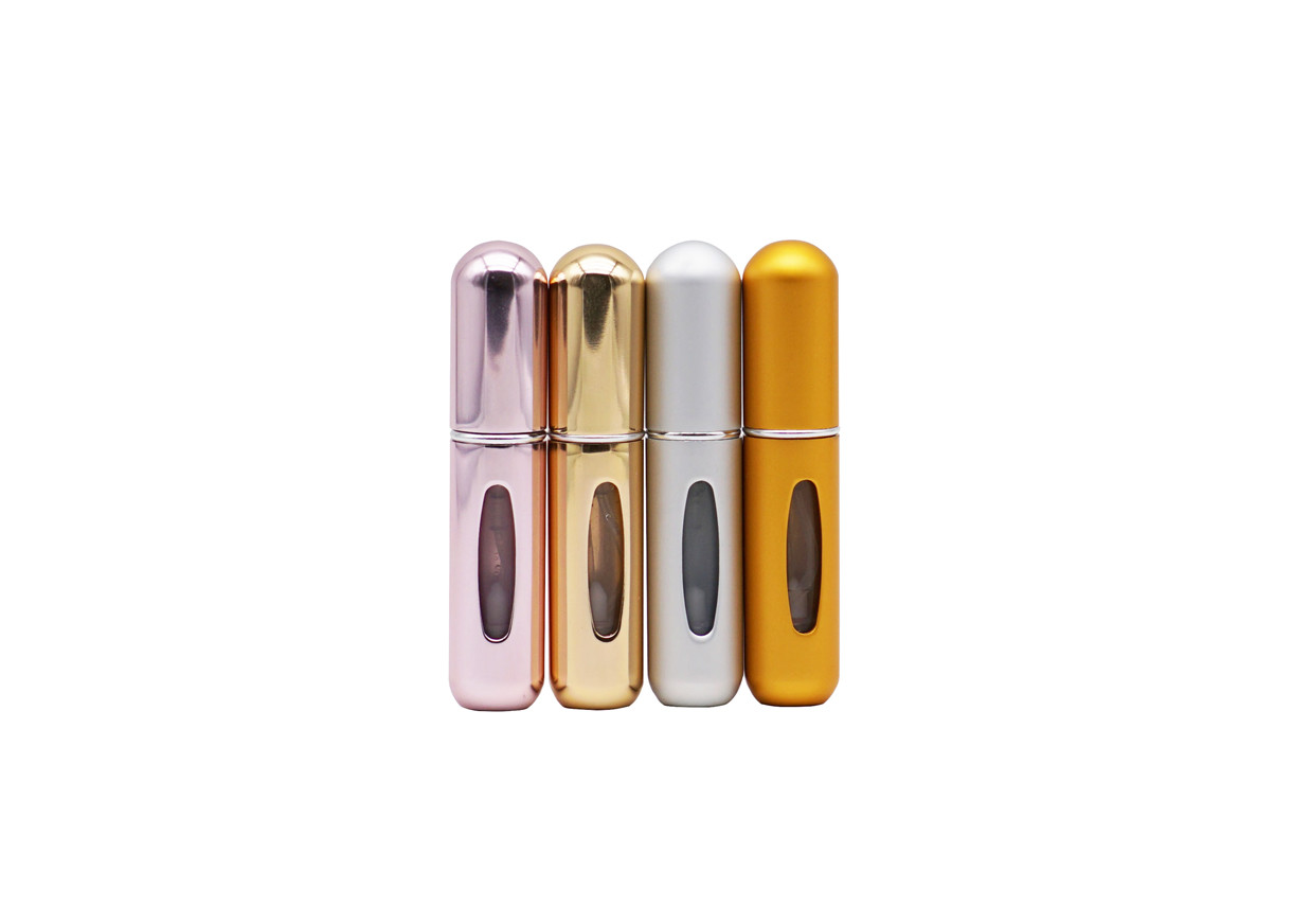 Shiny Color 5ml Perfume Tester Atomizer Bottle Aluminum Mini Spray