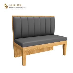 China Club Couch Sofa, Hotel Booth Sofa, Restaurant Couch, PU Leather Upholstery, High Density Foam, wholesale