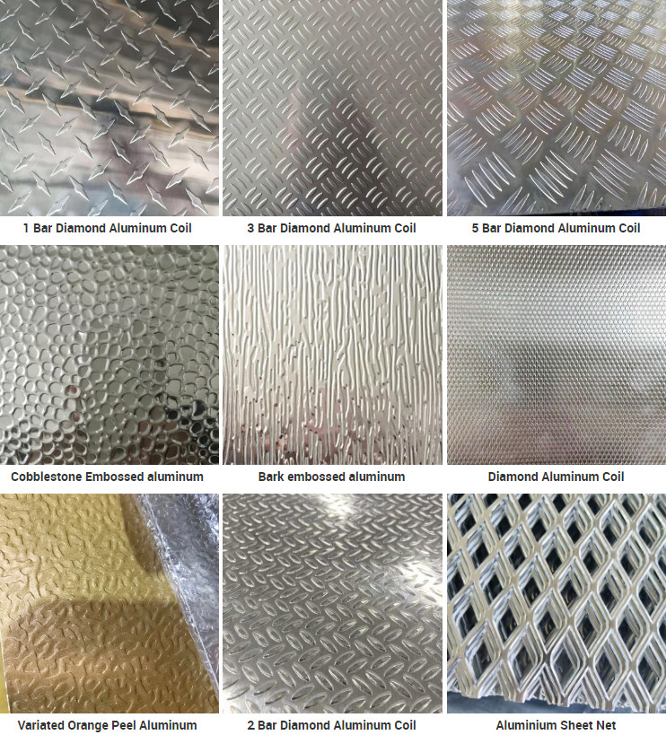 5754 Aluminum Sheet 5 Bar 5mm 4x8 Sheet Aluminum Diamond Plate Embossing Aluminum Sheet Roll
