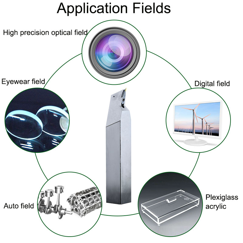 Super Hard R0.3 Angle CVD Diamond Ultra Precision Tools