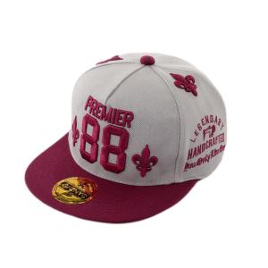 China Durable Wool 5 Panel Snapback Hat 3D Embroidery Baseball Cap Customizable wholesale