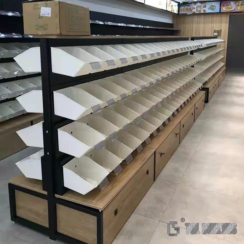 Gondola Supermarket Shelf Rack Cold Rolled Steel Material For Sale Grocery