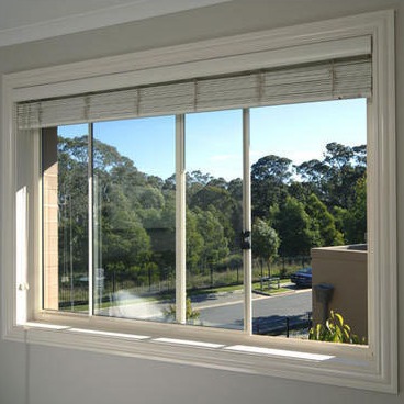China White Anodised Aluminium Sliding Windows Sound Insulation wholesale