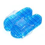 Clear Jelly Womens Flatform Sandals , Lucite Transparent Foot Massage Slippers