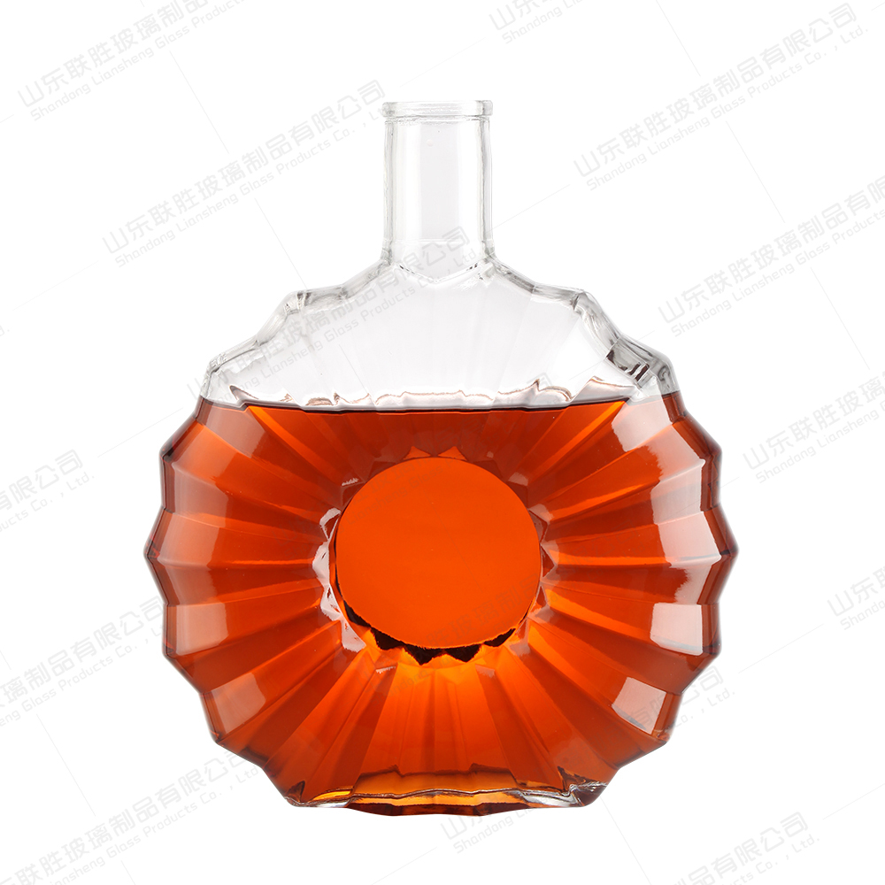 Creative Whiskey Vodka Bottles with Glass Bottle Material 500ml 800ml Unique Shape