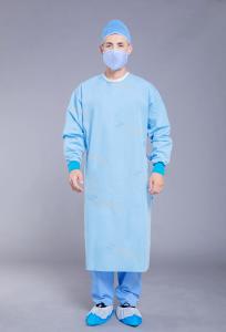China Tear Resistant Knit Cuff 70g Washable Isolation Gown wholesale