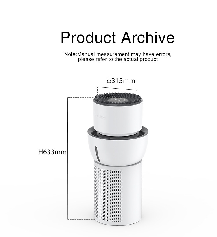 3 In 1 HEPA Air Purifier Humidifier Diffuser Ioniser With Digital Display ODM