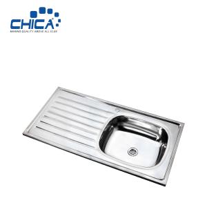 China OEM Single Bowl Kitchen Sink SUS304 Stainless Steel Kitchen Sink Press Kitchen Sink For House wholesale
