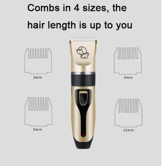Household Rechargeable Dog Grooming Clippers 1200mAh Cat Hair Cutting Machine