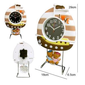China sailing boat shape alarm clock for kids wholesale