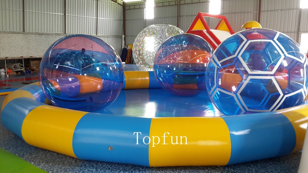 Customized Commercial Inflatable Pool / Large Inflatable Swimming Pool For Water Roller Balls