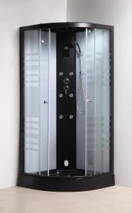 China Matt Black Convenient Quadrant Shower Cubicles For Star Rated Hotels / Apartments wholesale