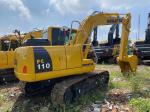Komatsu PC110 Used Excavator Equipment Used Hydraulic Excavators With 0.48m3