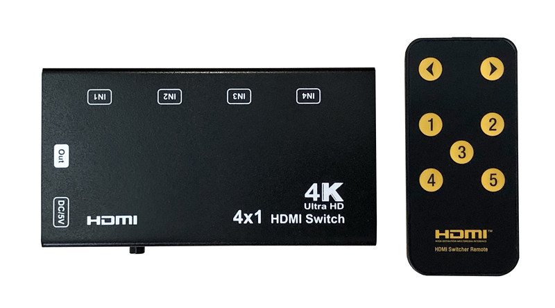 4K ultra HD video quad splitter box (4x1 HDMI 3D frame video splitter/ video switcher)