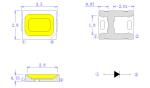 Energy Saving 2835 18v 60ma LED Light Chip 150-160lm