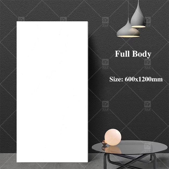 Modern Large Glazed Porcelain Tiles Gray Marble For Interior Wall Square Shape