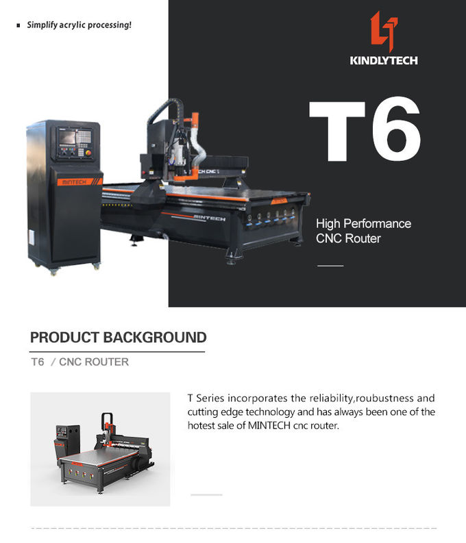 1325 Atc Woodworking Machinery CNC Router Machine for acrylic (T6)