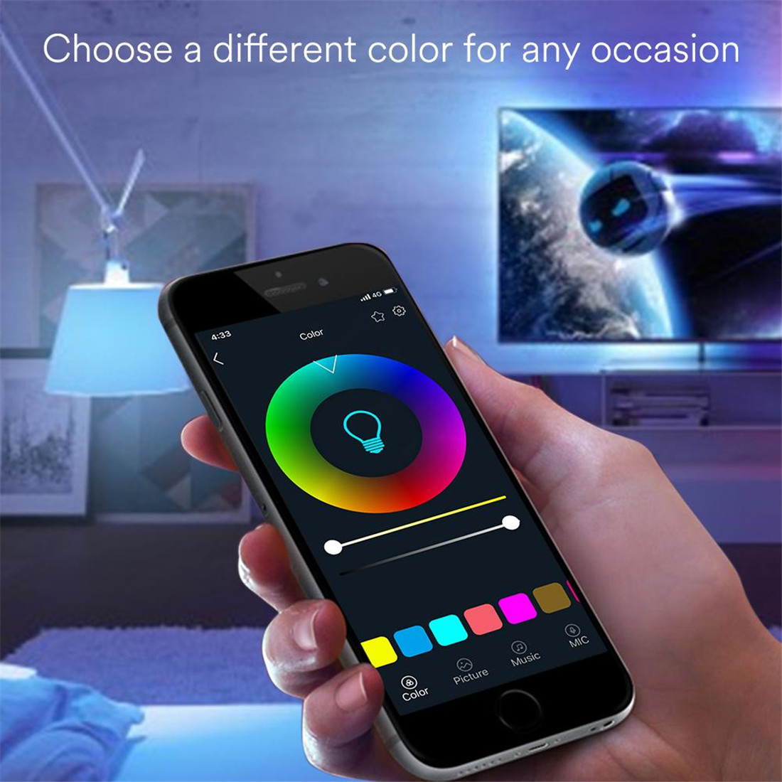 5W Smart W+RGB Candle Bulb